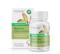Kolorex Gut Care Candida Balance Targeted Release - Herbal Gut Support - Horopito Extract - Capsules 30