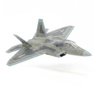 kolotesame 1:100 Scale F-22 Raptor Fighter Jet Quick Build Model Kit - 22-Piece Snap-Together Plastic Military Airplane Assembly Toy with Display Stand, STEM Gift for Kids & Adults