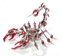 kolotesame Scorpion 3D Metal Puzzle Model for Adults, DIY Mechanical Scorpion Challenging Building Kit with Tool, Cool Desk Decor for Man or 3D Building Enthusiasts Gift