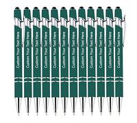 KOLOWKO Personalized 2-in-1 Ballpoint Pen & Stylus - Custom Text/Name/Message - Bulk Order Up to 1000 Pens for Business, Graduation, Anniversary