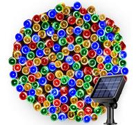 Kolpop Solar Fairy Lights Outdoor, 24M/79ft 240 LED Solar Powered Garden Lights Outside 8 Modes Waterproof Solar String Lights for Trees Patio Fence Wedding Party Christmas Decor, Multicolored