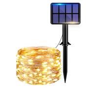 Kolpop Solar Fairy Lights Outdoor, 6M/60 LED Solar Garden Lights with 8 Mode, Waterproof Copper Wire Decorative Solar String Lights for Patio Tree Party Patio Wedding Yard Christmas