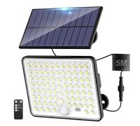 Kolpop Solar Security Lights, 3 Modes Solar Lights Outdoor, Waterproof Pir Flood Lighting for Yard Shed Garage Outside