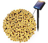 Kolpop Solar String Lights Outdoor Garden, 12M/39ft 120 LED Solar Powered Fairy Lights Outside 8 Modes Waterproof Solar Garden Lights for Trees Patio Fence Wedding Party Christmas Decor (Warm White)