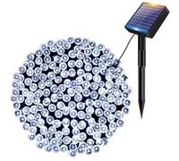 Kolpop Solar String Lights Outdoor Garden, 12M/39ft 120 LED Solar Powered Fairy Lights Outside 8 Modes Waterproof Solar Garden Lights for Trees Patio Fence Wedding Party Christmas Decor (Cool White)
