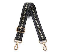 Kolti Purse Strap Replacement Crossbody Handbag Stripe Wide Adjustable, Gold Buckle-04
