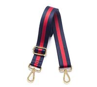 Kolti Purse Strap Replacement Crossbody Handbag Stripe Wide Adjustable, Gold Buckle-15, 1.5 inch width