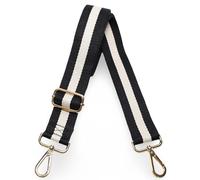 Kolti Purse Strap Replacement Crossbody Handbag Stripe Wide Adjustable, Gold Buckle-387, 30" to 62"