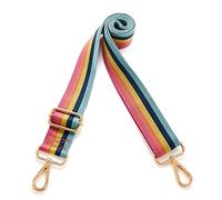 Kolti Purse Strap Replacement Crossbody Handbag Stripe Wide Adjustable, Gold Buckle-39, Large