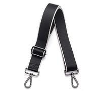 Kolti Purse Strap Replacement Crossbody Handbag Stripe Wide Adjustable, Gun Metal Buckle-20, 1.5 inch width