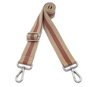 Kolti Purse Strap Replacement Crossbody Handbag Stripe Wide Adjustable, Nickel Buckle-334