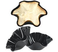 Koluti 3 Pack Tortilla Bowl Maker, Nonstick Silicon Taco Salad Shell Pan Baking Mold, Tostada Baker for Kitchen, Restaurant, Bar, Microwave & Dishwasher & Oven Safe, Black