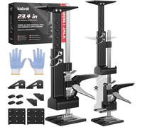 Kolvoii Cabinet Jacks (360 lbs. capacity, 10 inches height) - Multi-Function Labor Saving Arm, Support Pole & Woodworking Clamp - Steel - Black - Package of 2
