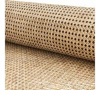 KOLWOVEN 18" Width Natural Rattan Cane Webbing for Caning Projects18 in X 1 ft Pre - Woven Open Mesh Cane - Cane Webbing Sheet- Natural Rattan Cane Webbing roll (1 FEET)