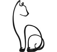 KOLYMAX Minimalist Art Sculpture - Beautiful Metal Dog Cat Elements Simple Personalized Abstract Line Drawing Art Crafts Wall Decor Suitable for Home Living Room Decorations