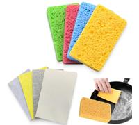KOLZEMV 8 Pcs Kitchen Sponges Dish Sponges Kitchen Sponges Dish Sponges Sponge Kitchen Sponges Compressed Natural Cellulose Sponges for Kitchen and Home
