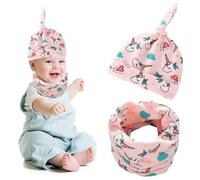 KOLZEMV Beanie Hat + Crew Neck for Children, with Fleece or Reversible 95% Cotton - Soft and Practical Stretch Fabric, Neck Gaiter, Winter Neck Warmer