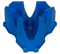 KOM Cycling Indoor Trainer Front Wheel Riser Block - 3 Different Heights Creating The Perfect Block for All Trainers Including Zwift Hub Trainer, Cyclops, Wahoo Kickr, TacX Neo, Kinetic (Blue)