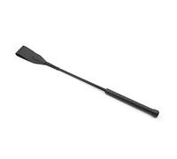 Kom Waire Horse Riding Crop Jumping Whip with Fibreglass Handle and Leather Top, Jamp Bat Bull Whip Equestrian Whip Crop (Black)