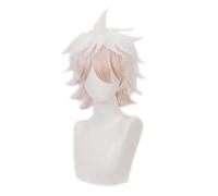 Komaeda Nagito Wig Cosplay Wig Anime Cosplay Hair Synthetic Heat Resistant Hair Komaeda Nagito Cosplay + Wig Cap