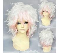 Komaeda Nagito Wig Cosplay Wigs Anime Dangan Ronpa Heat Resistant Hair Komaeda Nagito Cosplay Wig + Wig Cap