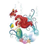 Komar 14013h Disney The Little Mermaid Ariel Freestyle Deco Sticker - Multi-Colour (9-Piece)