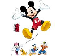 Komar 14017h Disney Mickey and Friends Freestyle Deco Sticker - Multi-Colour (6-Piece)
