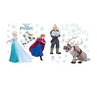 Komar 16408 Disney Frozen Snowflake Reusable Self Adhesive Window Sticker - Multi-Colour (Pack of 26)