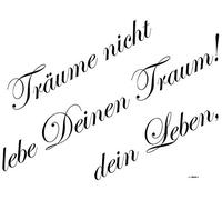 Komar 17051h Träume Deco Stickers, Brown, 100 x 70 cm