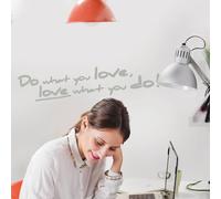 Komar 18003h Deco Sticker Do What You Love | 14 x 70 cm | Wall Sticker, Wall Sticker, Wall Sticker, Saying, Love, Quote