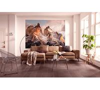Komar 4-530 254 x 184 cm "National Geographic Chile Torres Del Paine Mountain Scenic" Wallpaper Mural - Brown (Pack of 4)