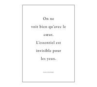 Komar Antoine De Saint-Exupéry Quote Self-Adhesive Wall Stickers