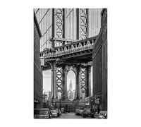 Komar Brooklyn Bridge - Size: 50 x 70 cm, Wall Picture, Poster, Art Print (without Frame), PURE Boutique