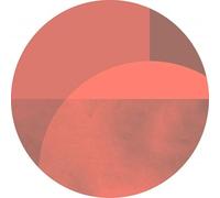 Komar D1-002 Dot, selbstblebende Vlies Fototapete Self-Adhesive and Round Photo Wallpaper, red, Größe: 125 x 125 cm