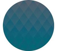 Komar D1-005 Dot, selbstblebende Vlies Fototapete Self-Adhesive and Round Photo Wallpaper, Turquoise, Größe: 125 x 125 cm