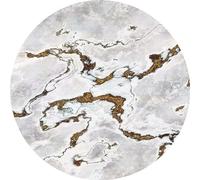 Komar D1-048 Dot Self Adhesive Fleece Round Photo Wallpaper White Gold