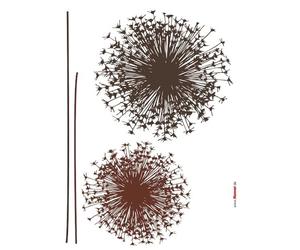 Komar Decorative Sticker | Dandelion | 50 x 70 cm | Wall Sticker, Wall Sticker, Wall Sticker, Wall Sticker, Silhouette, Abstract, Floral, Flower, Design - 17004h
