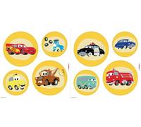 Komar Disney Cars Ka-Chow Self-Adhesive Window Stickers