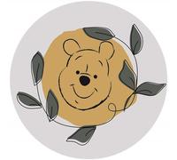 Komar Disney DD1-037 Round Self-Adhesive Fleece Photo Wallpaper by Disney Winnie The Pooh Garland Diameter 125 cm