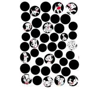 Komar Disney Deco 101 Dalmatian Dots | Size: 50 x 70 cm (Width x Height), Wall Decoration, Sticker, Children's Room | 14057h, Black/White, Self-adhesive film