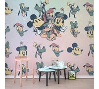 Komar Disney Fleece Photo Wallpaper Mickey Fab5 Size: 300 x 280 cm (Width x Height), Width 50 cm (Width x Height), Wall Mural, Decoration, Wall Covering, Children's Room, Bedroom DX6-023, Colourful