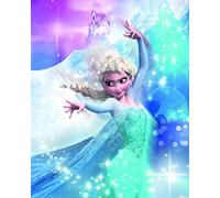 Komar Disney Frozen 2 ELSA Action Wall Picture for Nursery, Baby Room, Decoration Art Print Without Frame Available in 3 Sizes, Colourful, WB075-40x50