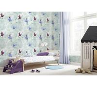 Disney Elsa Wallpaper Roll 53cm x 10m blue purple girls bedroom mint Frozen Anna