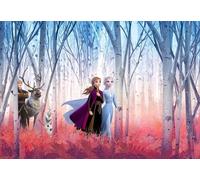 Komar Disney Frozen Friends Forever Photo Wallpaper - Size 368 x 254 cm (Width x Height), Anna, Elsa, Frozen 2, Frozen, Wallpaper, Wall Design, Children's Room, Decoration - 8-4102