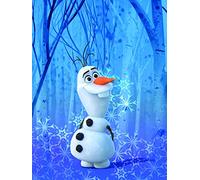 Komar Disney Frozen Olaf Crystal WB067-30 x 40 cm (Width x Height) Wall Picture for Children's Room, Baby Room, Decoration, Art Print, Without Frame, Multi-Coloured