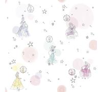 Komar Disney Princess Pretty Pastel Non-Woven Wallpaper 10.05M X 53Cm