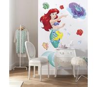 Komar Disney self-Adhesive and Contour-Cut Fleece Photo Wallpaper Ariel Princess XXL - Size: 127 x 200 cm - Wall Sticker, Children's Room, Girl, Mermaid, Sticker