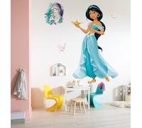 Komar Disney self-Adhesive and Contour-Cut Fleece Photo Wallpaper Jasmine XXL - Size: 127 x 200 cm - Wall Sticker, Children's Room, lifesize, Girl's Room