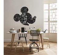 Komar Disney Self-Adhesive and Contour Cut Fleece Photo Wallpaper Mickey Head Illustration - Size: 127 x 127 cm - Wall Sticker, Children's Room