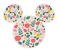 Komar Disney self-Adhesive and Contour-Cut Fleece Photo Wallpaper Mickey Head Wildflowers - Size: 127 x 127 cm - Wall Sticker, Children's Room